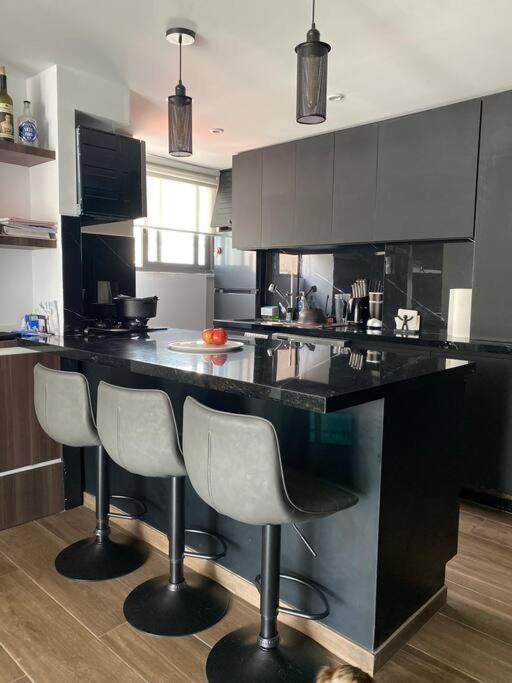 Black Loft. Moderno Y Nuevo, Super Ubicado. Kota Meksiko Bagian luar foto